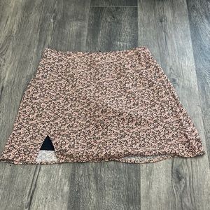 American Eagle pink floral skirt